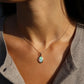 Crystal Opal Pendant - 14K Yellow Gold