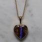Boulder Heart Opal Pendant - 14K Yellow Gold
