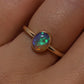 Crystal Opal Ring - 9K Yellow Gold