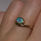 Semi Black Opal Ring - 9K Yellow Gold