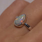 Crystal Opal Ring - Sterling Silver