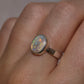 Crystal Opal Ring - Sterling Silver