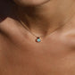 Crystal Opal Pendant - 9K Yellow Gold