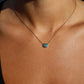 Black Opal Pendant - 9K Yellow Gold