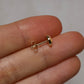 5mm Crystal Opal Studs - 14K Yellow Gold