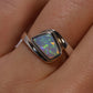 Crystal Opal Ring - Sterling Silver