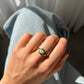 Semi Black Opal Ring - 14K Yellow Gold