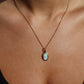 Crystal Opal Pendant - 14K Yellow Gold