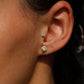 4mm Crystal Opal Studs With Diamonds - 18K Yellow Gold