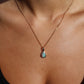 Crystal Opal Pendant - 9k Yellow Gold