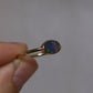 Black Opal Ring - 14K Yellow Gold