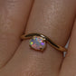 Crystal Opal Ring - 14K Yellow Gold