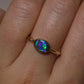 Black Opal Ring - 14K Yellow Gold