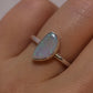 Freeform Crystal Opal Ring - Sterling Silver