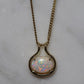 Crystal Opal Pendant - 14K Yellow Gold