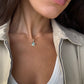 Crystal Opal Pendant - 9k Yellow Gold