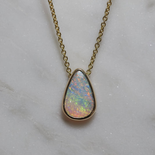 Teardrop Pendant - 9K Yellow Gold