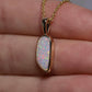 Crystal Opal Pendant - 9K Yellow Gold