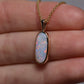 Oval Opal Pendant - 9K Yellow Gold