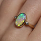 Crystal Opal Ring - 14K Yellow Gold