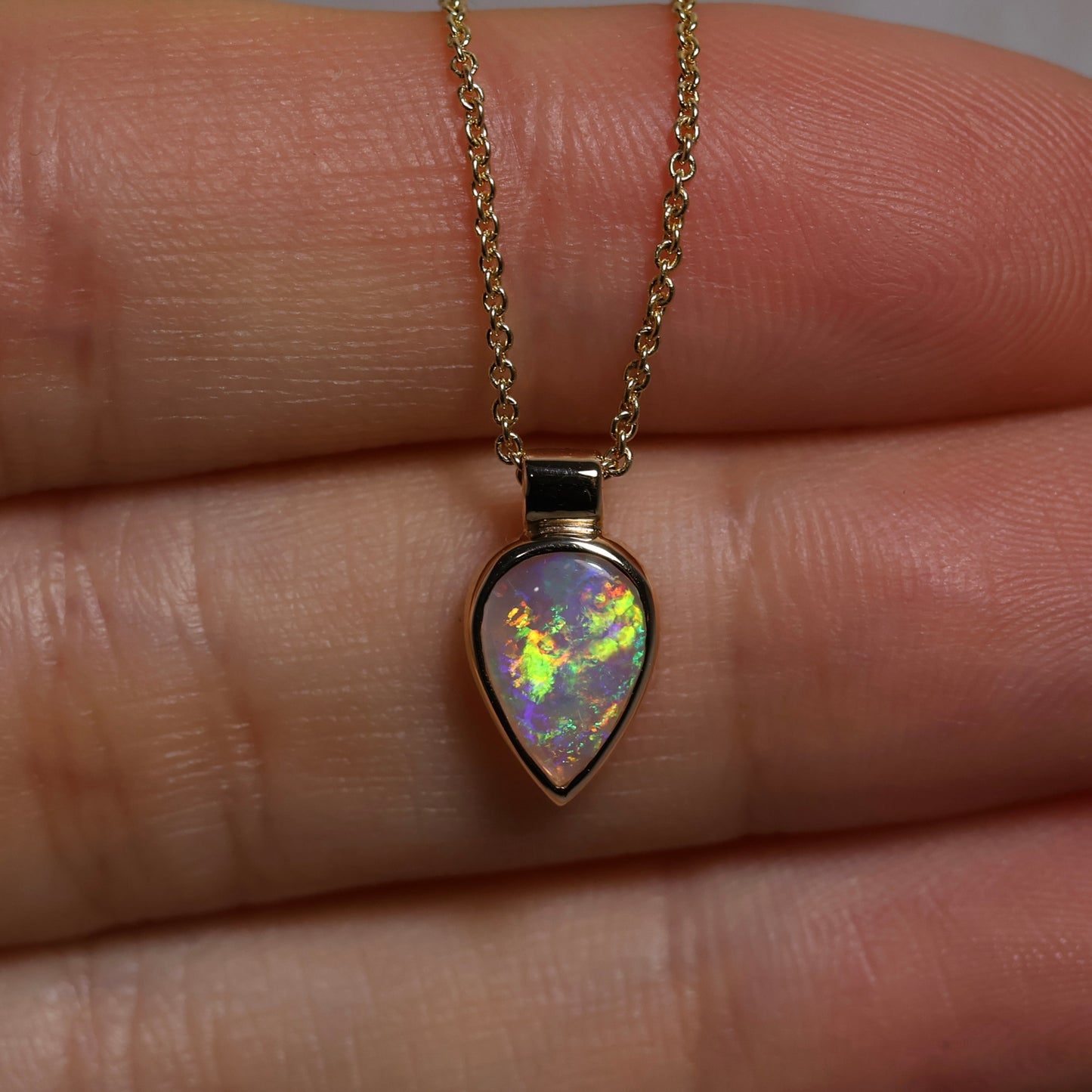 Tear Drop Pendant - 9K Yellow Gold