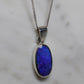 Boulder Opal Pendant - Sterling Silver