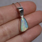 Crystal Opal Pendant - Sterling Silver