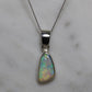 Crystal Opal Pendant - Sterling Silver