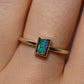 Black Opal Ring - 14K Yellow Gold