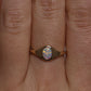 Crystal Opal Signet Ring - 9K Yellow Gold
