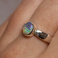 Crystal Opal Ring - Sterling Silver