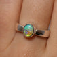 Crystal Opal Ring - Sterling Silver