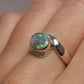 Crystal Opal Ring - Sterling Silver