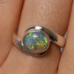 Crystal Opal Ring - Sterling Silver