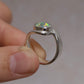 Crystal Opal Ring - Sterling Silver