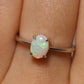 Crystal Opal Ring - Sterling Silver