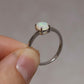 Crystal Opal Ring - Sterling Silver