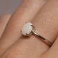 White Opal Ring - Sterling Silver