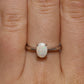 White Opal Ring - Sterling Silver