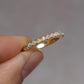 13 Stone Crystal Opal Ring with 4 Diamonds