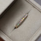13 Stone Crystal Opal Ring with 4 Diamonds - 14K Yellow Gold