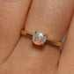 Crystal Opal ring - 14K Yellow Gold