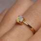 Crystal Opal ring - 14K Yellow Gold