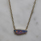 Boulder Opal Pendant - 9K Yellow Gold
