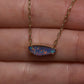 Boulder Opal Pendant - 9K Yellow Gold