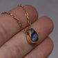 Boulder Opal Pendant - 9K Yellow Gold