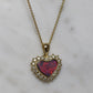Flashy Black Opal Pendant With Diamonds - 18K Yellow Gold