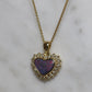 Flashy Black Opal Pendant With Diamonds - 18K Yellow Gold