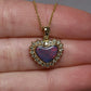 Flashy Black Opal Pendant With Diamonds - 18K Yellow Gold