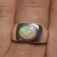 Mens Opal Ring - Sterling Silver